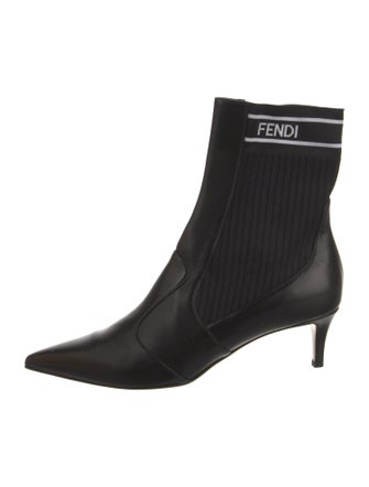 Fendi Leather Sock Boots