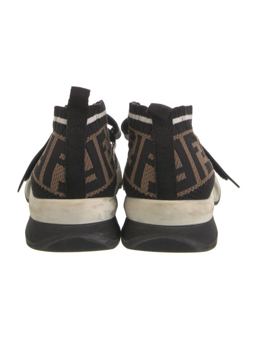 Fendi Zucca FF Logo Canvas Sock Sneakers