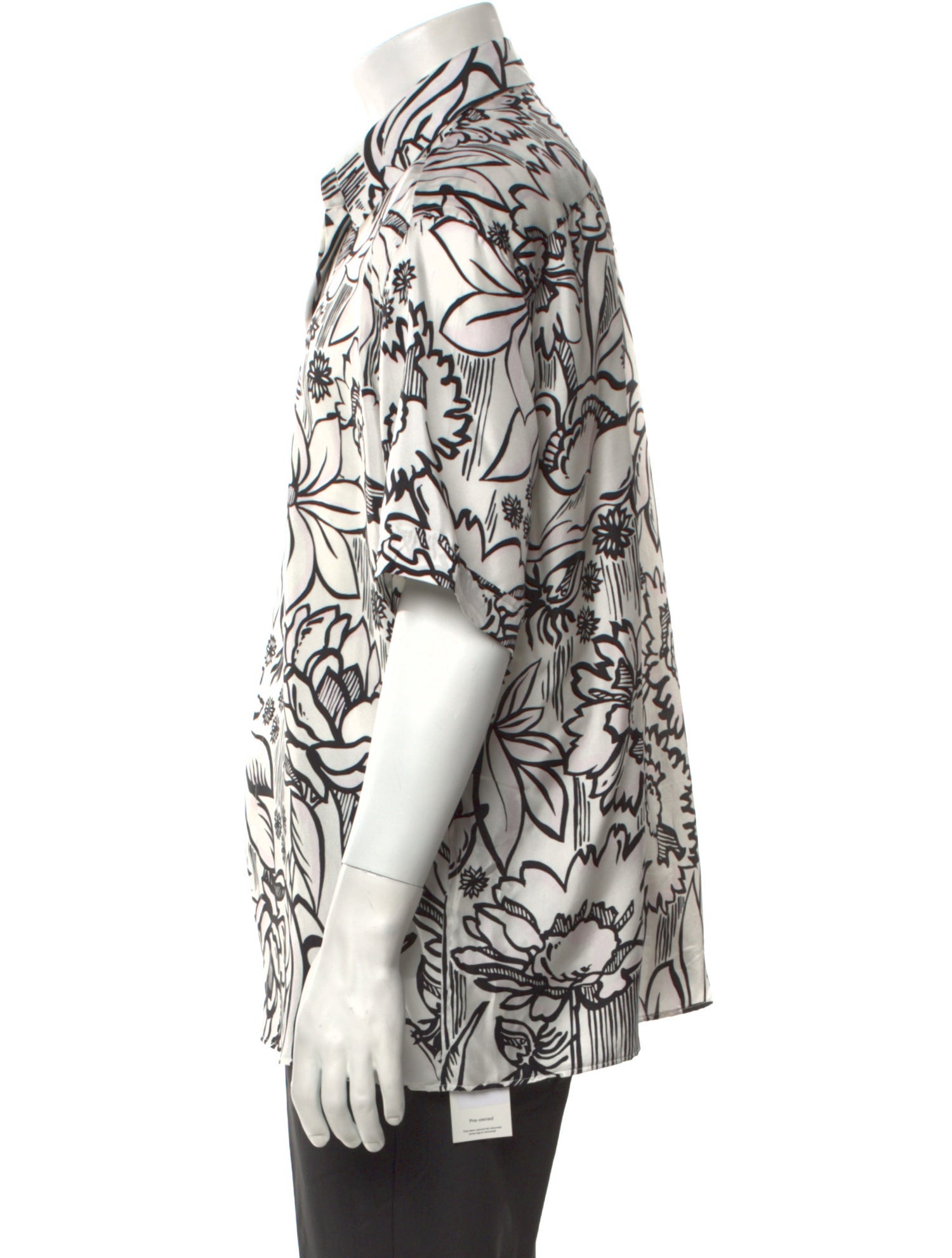 Fendi Silk Floral Print Shirt