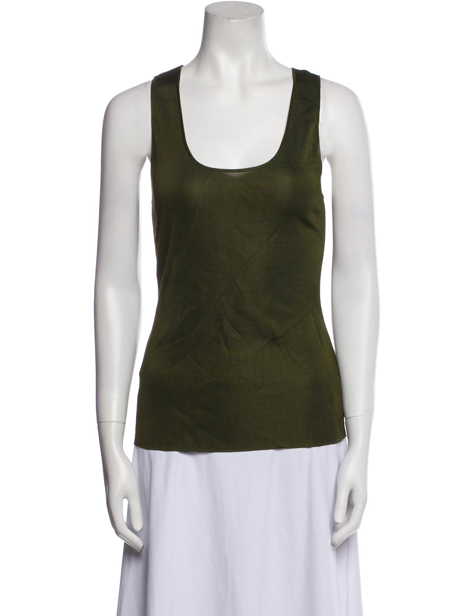 Fendi Scoop Neck Sleeveless Top