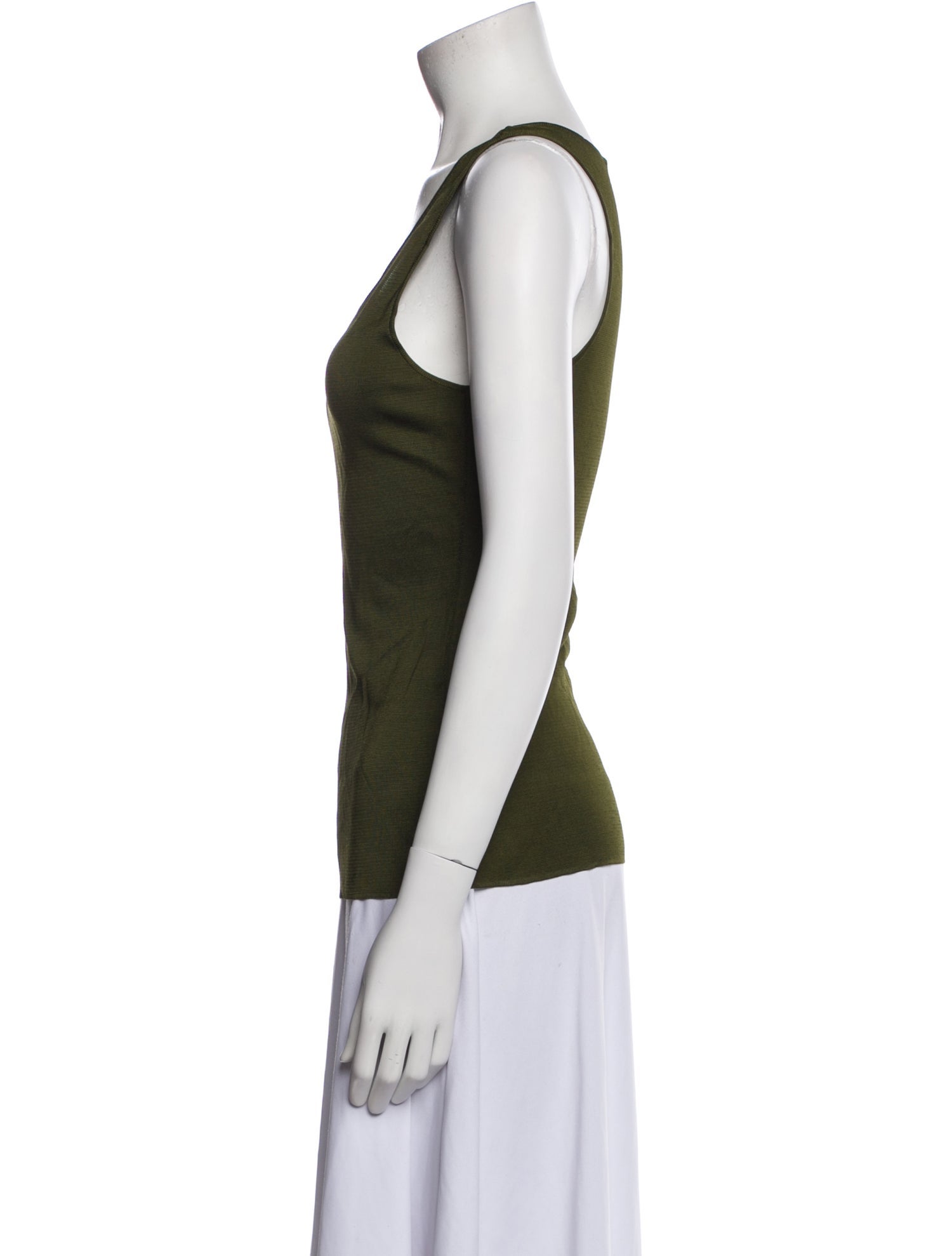 Fendi Scoop Neck Sleeveless Top