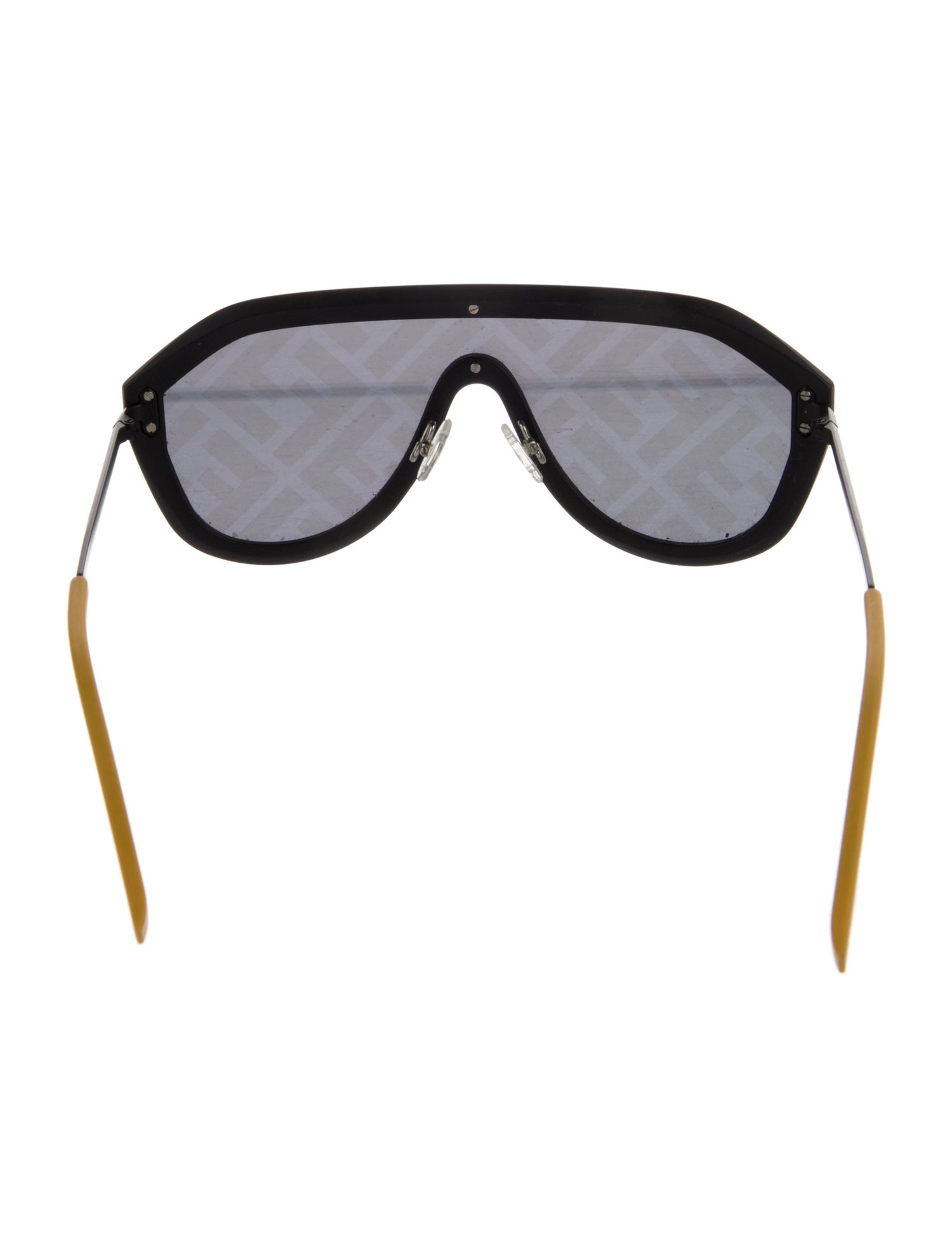 Fendi Zucca FF Logo Shield Sunglasses
