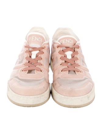 Fendi Mesh Mesh Accents Sneakers
