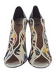 Fendi Canvas Floral Print Pumps