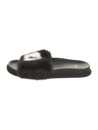 Fendi Mink Slides
