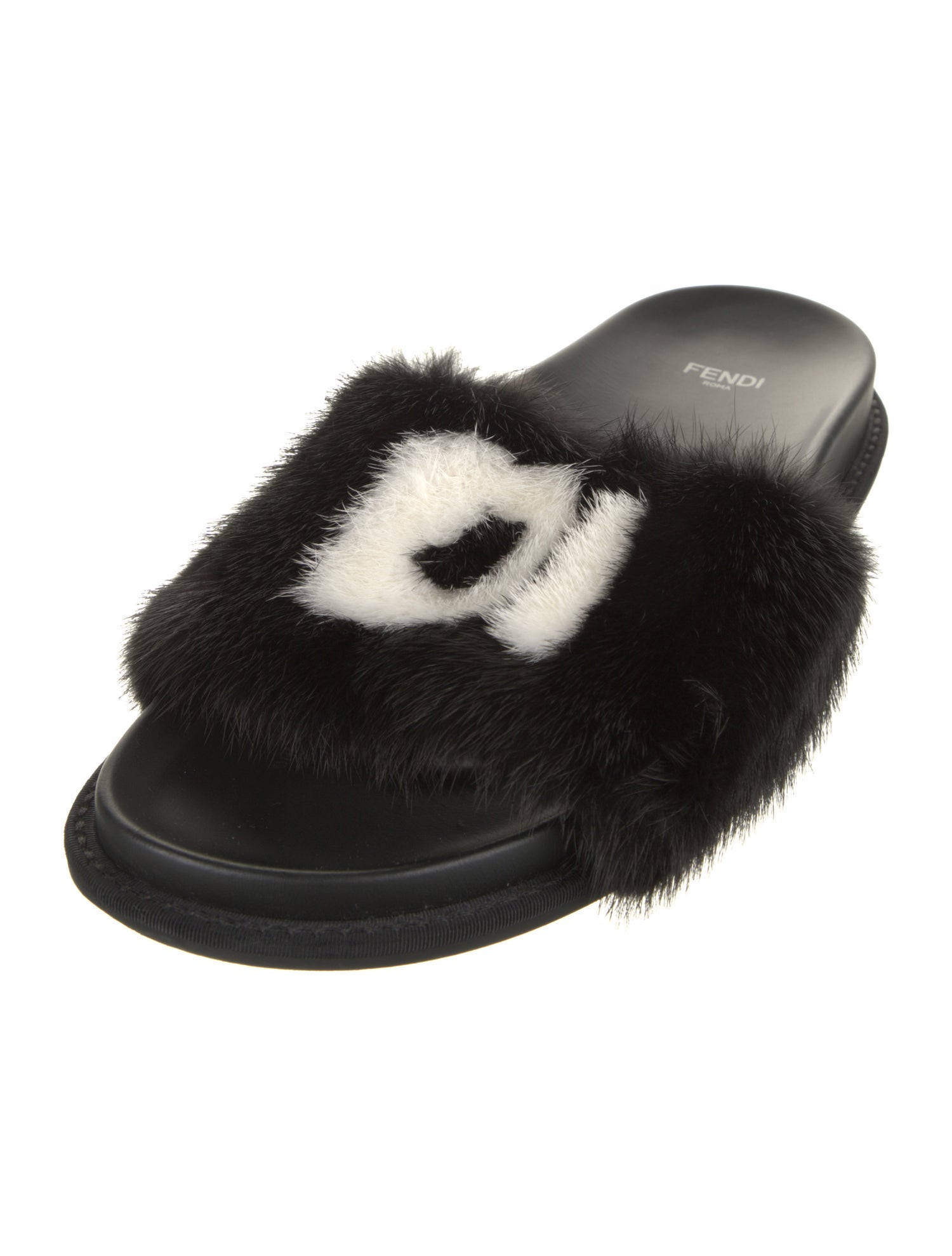 Fendi Mink Slides