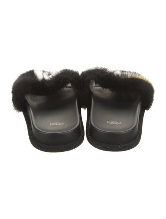 Fendi Mink Slides