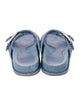 Fendi Zucca FF Logo Denim Slides
