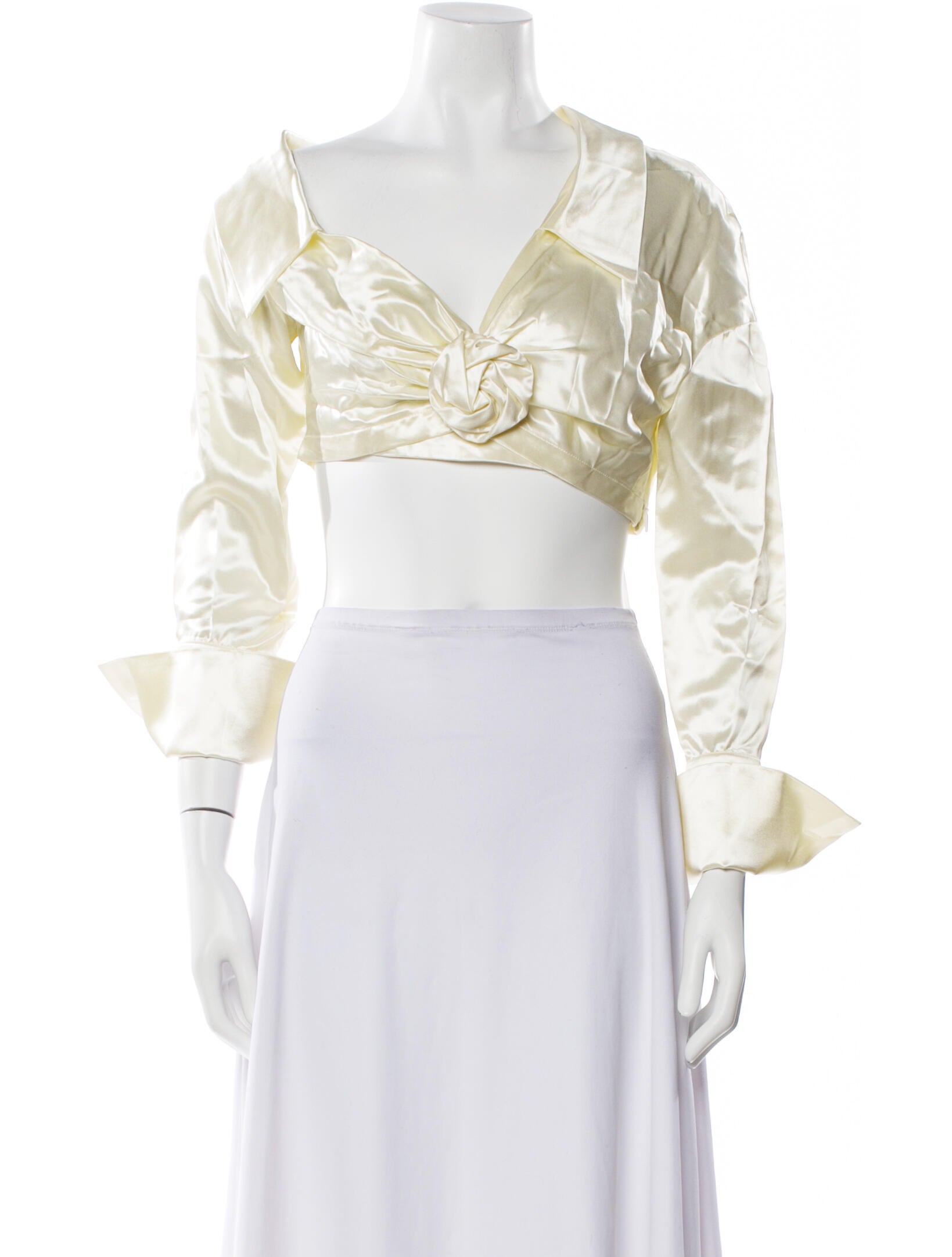 Fendi Three-Quarter Sleeve Crop Top w/ Tags