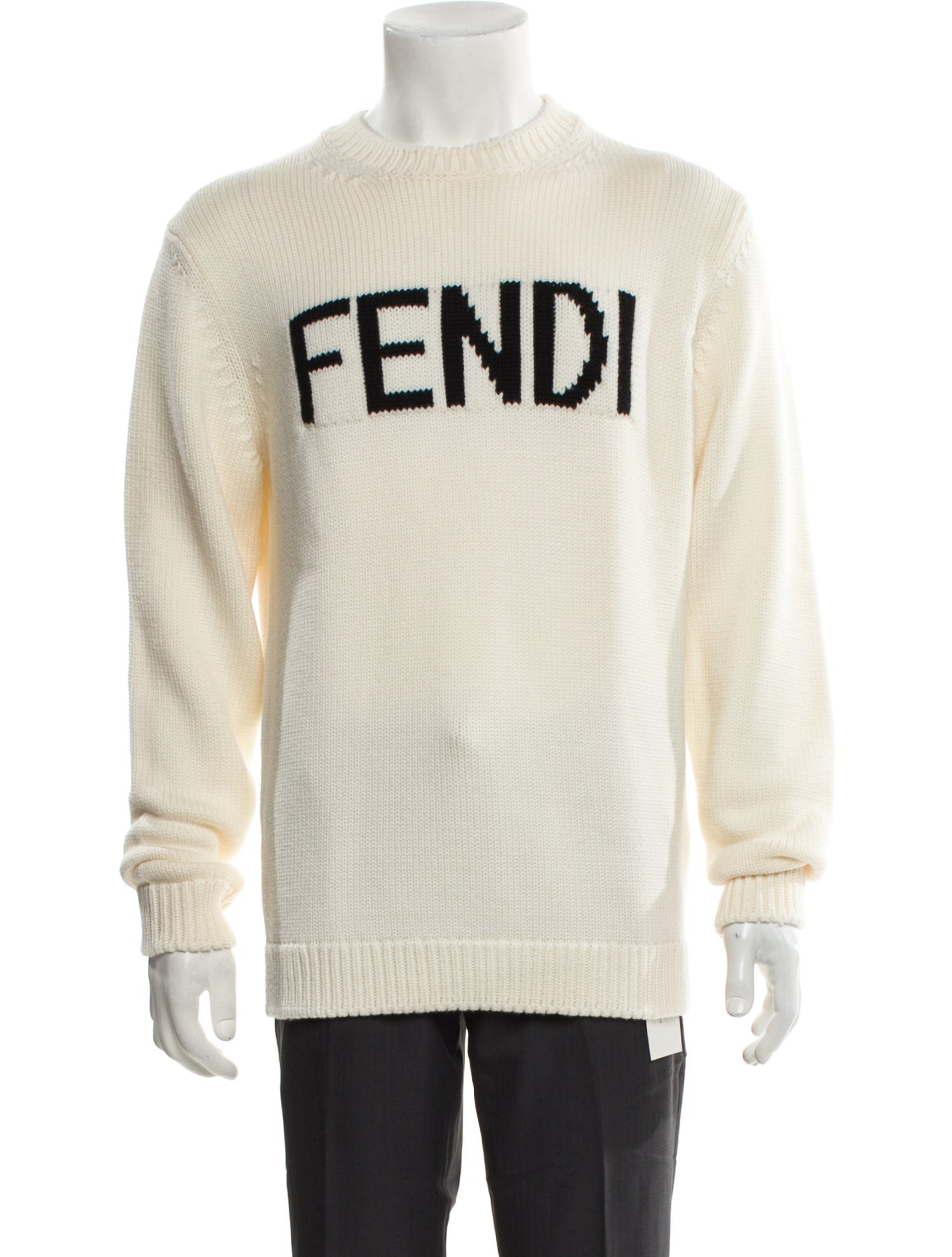 Fendi Wool Graphic Print Pullover w/ Tags