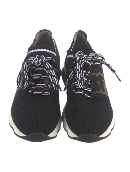 Fendi Zucca FF Logo Colorblock Pattern Sock Sneakers