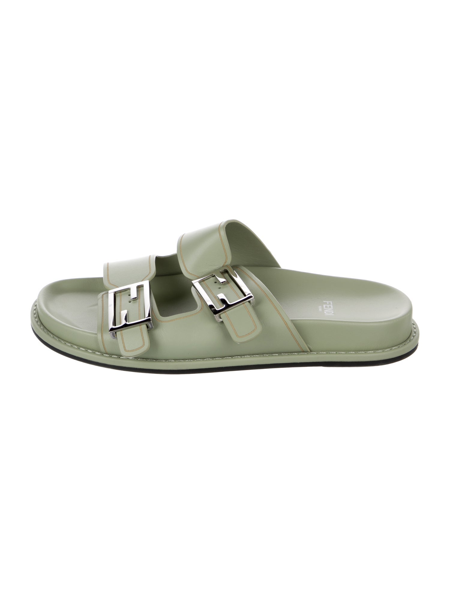 Fendi Leather Slides