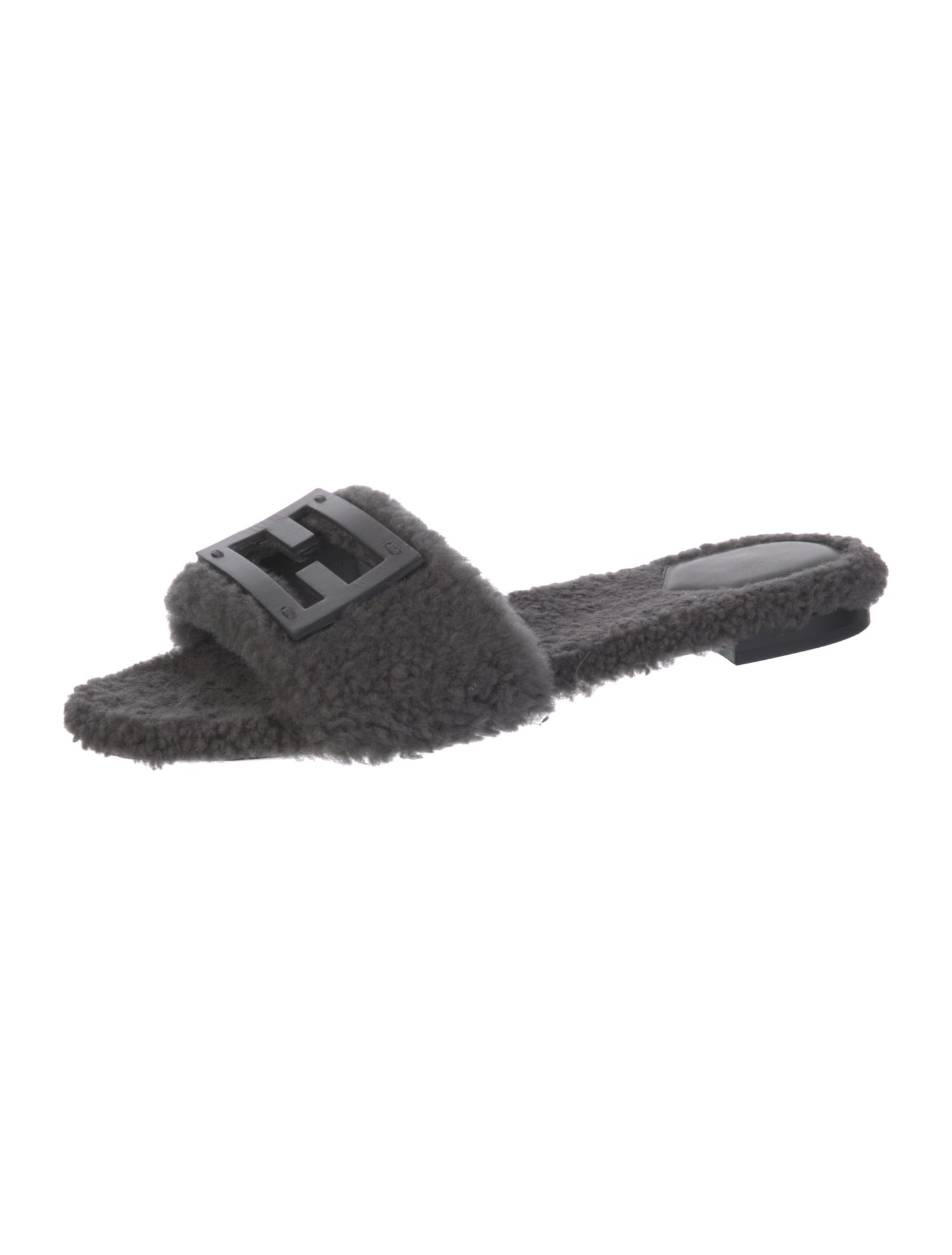 Fendi Shearling Slides