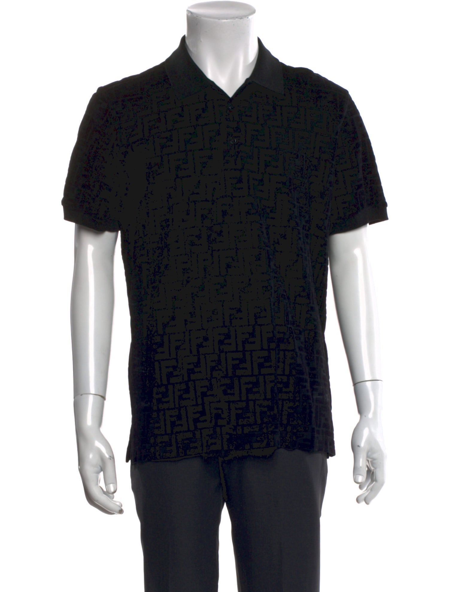 Fendi Zucca FF Logo Printed Polo Shirt