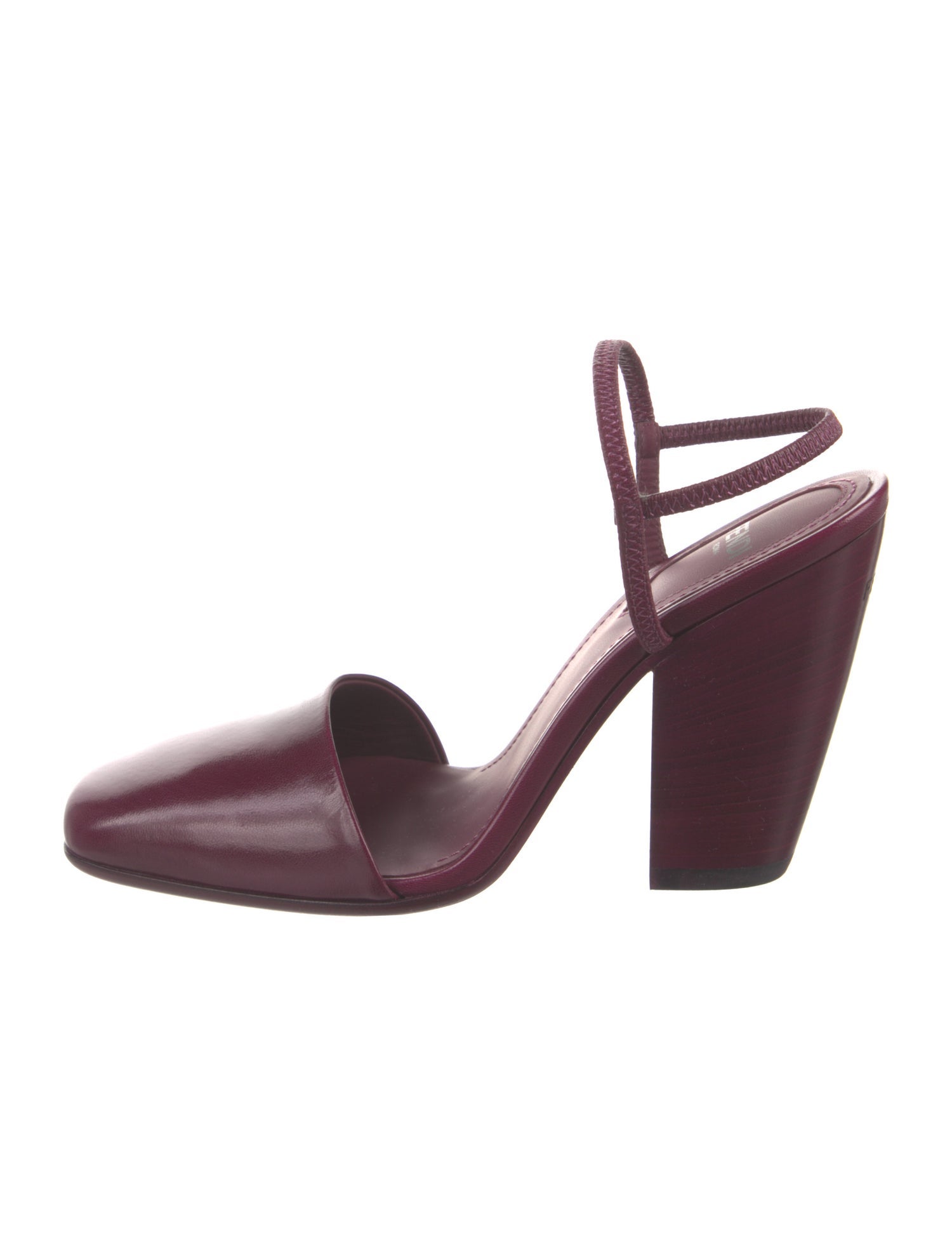 Fendi Leather Slingback Pumps