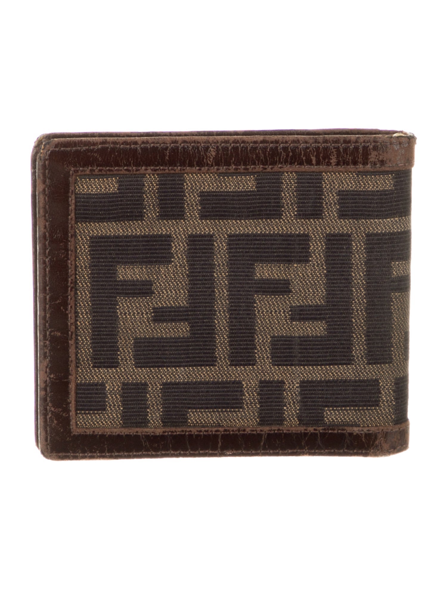 Fendi Vintage Zucca FF Logo Bifold Wallet