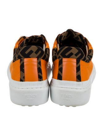 Fendi Zucca FF Logo Canvas Sneakers