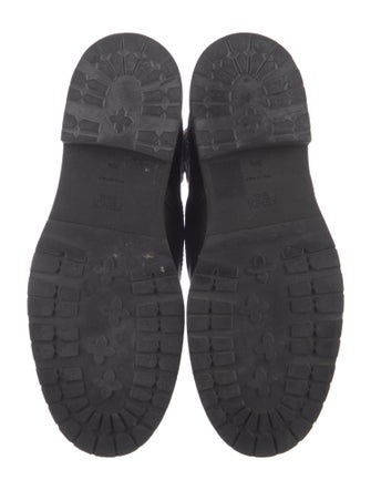 Fendi Zucca FF Logo Graphic Print Combat Boots