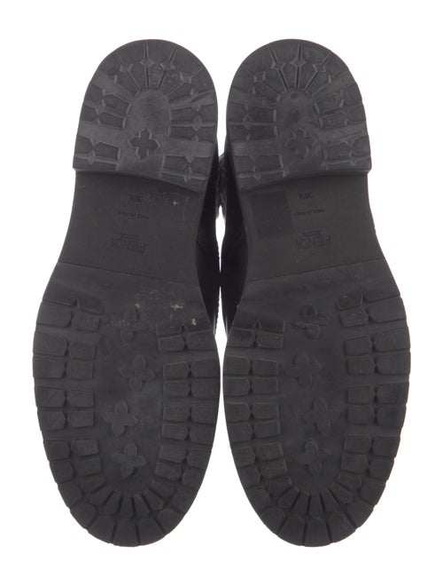 Fendi Zucca FF Logo Graphic Print Combat Boots