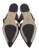 Fendi Zucca FF Logo Leather Mules