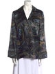 Fendi Silk Printed Button-Up Top