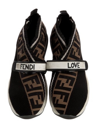 Fendi Zucca FF Logo Printed Sock Sneakers