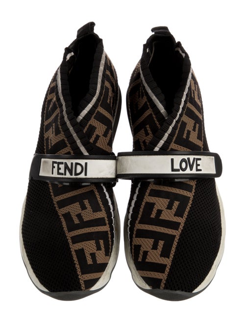 Fendi Zucca FF Logo Printed Sock Sneakers