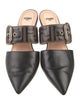 Fendi Zucca FF Logo Leather Mules