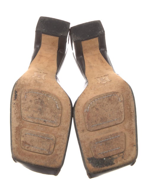 Fendi Zucca FF Logo Leather Slides