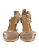 Fendi Patent Leather T-Strap Sandals