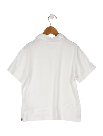 Fendi Boys' Solid Short Sleeve Polo