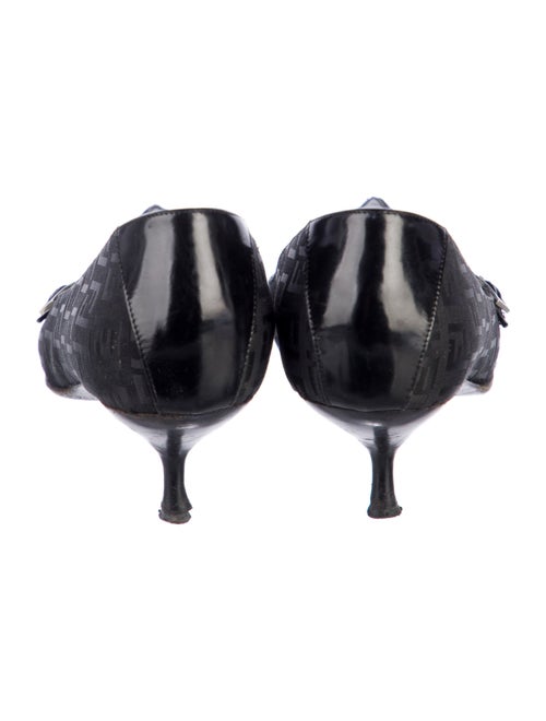 Fendi Zucca FF Logo Suede Pumps