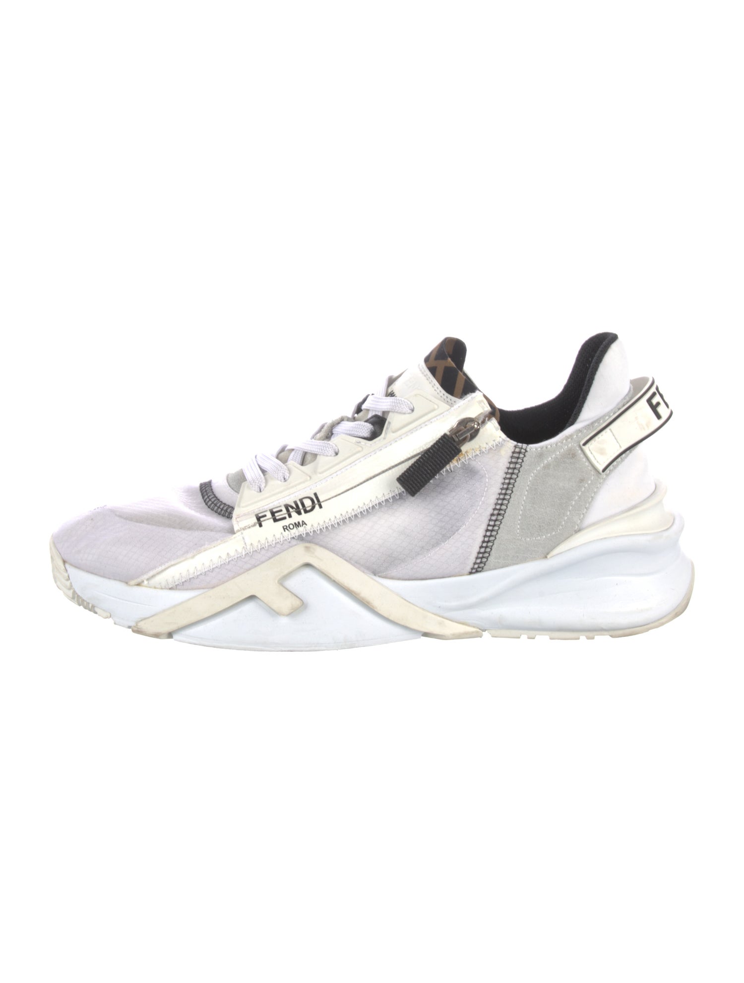 Fendi Zucca FF Logo Nylon Sneakers