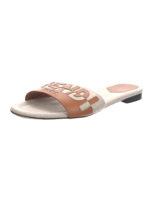 Fendi Canvas Printed Slides