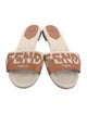 Fendi Canvas Printed Slides