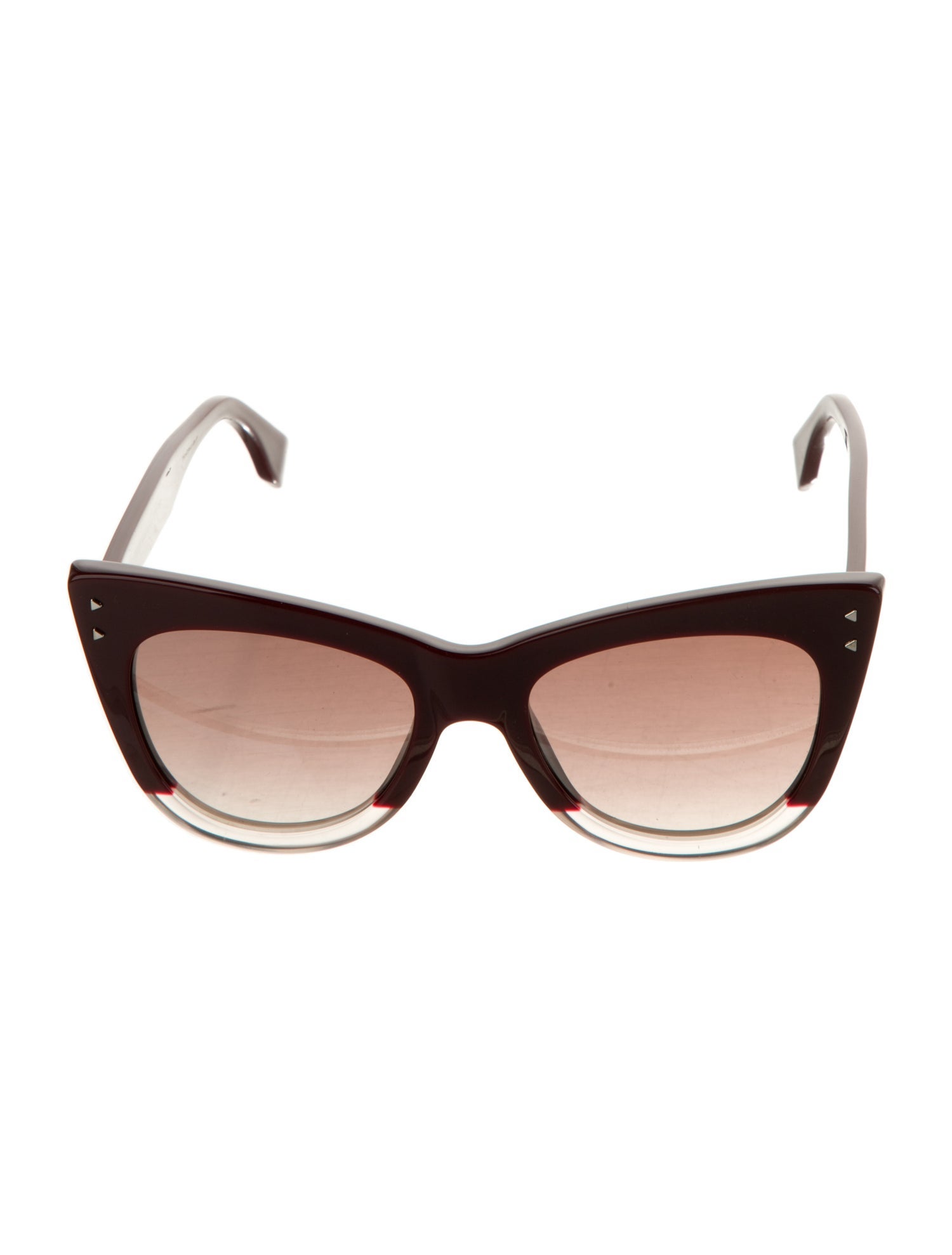 Fendi Zucchino FF Logo Cat-Eye Sunglasses