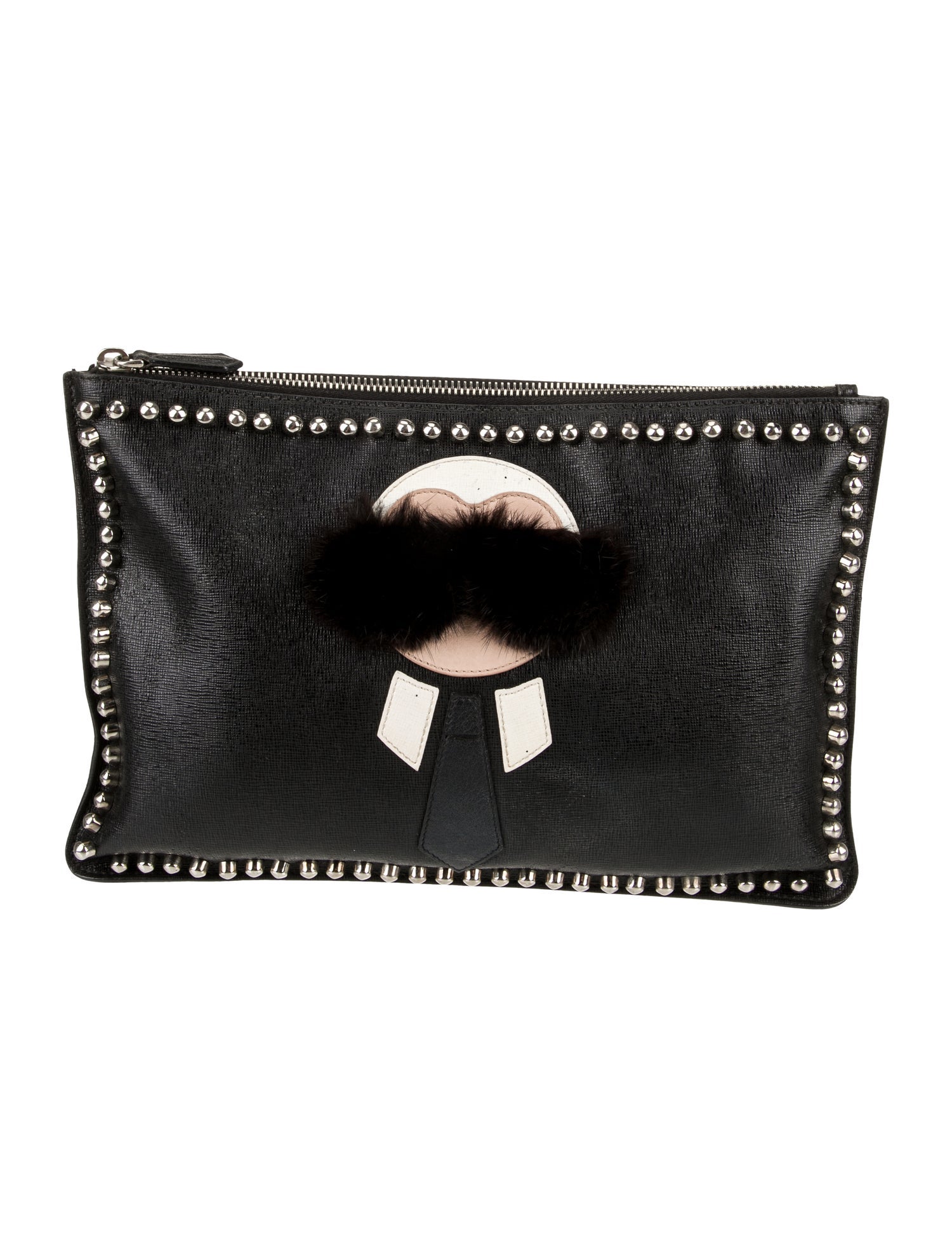 Fendi Leather Clutch