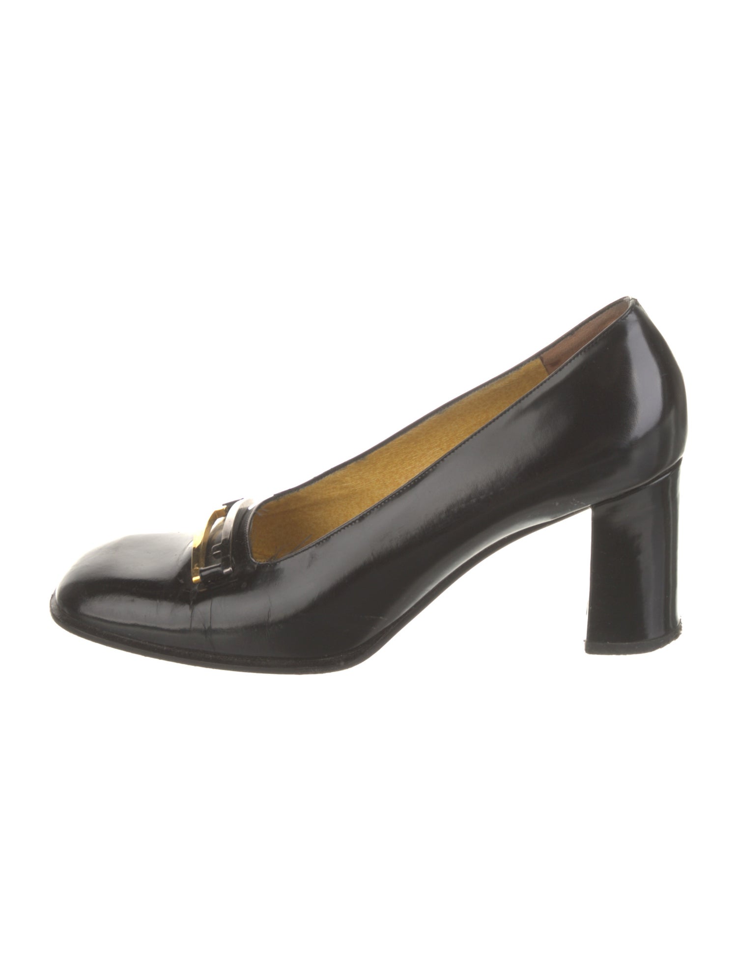 Fendi Zucca FF Logo Leather Pumps