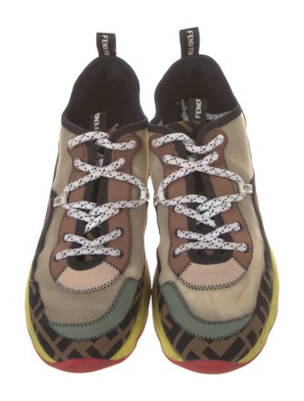 Fendi Zucca FF Logo Mesh Chunky Sneakers