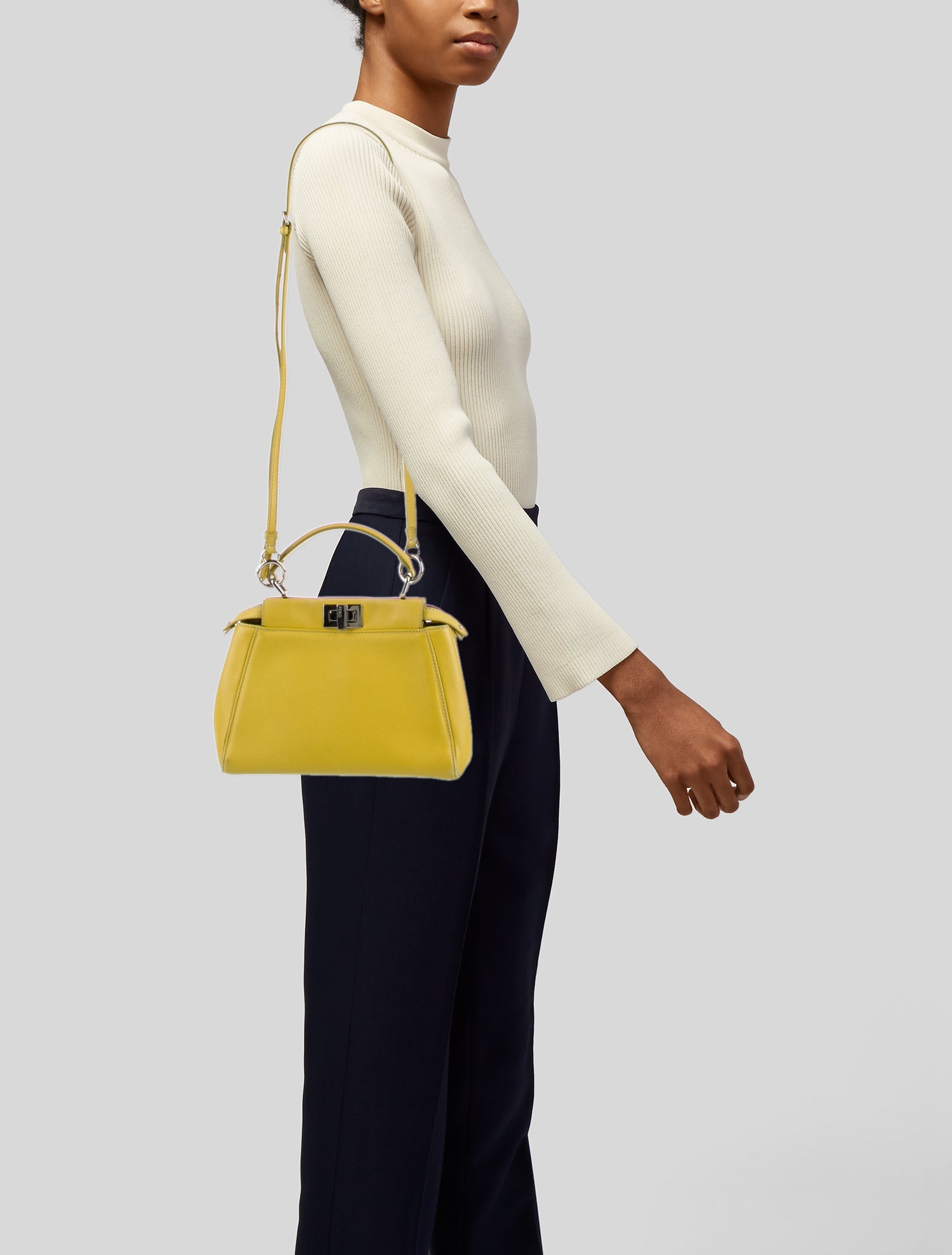 Fendi Leather Peekaboo Mini