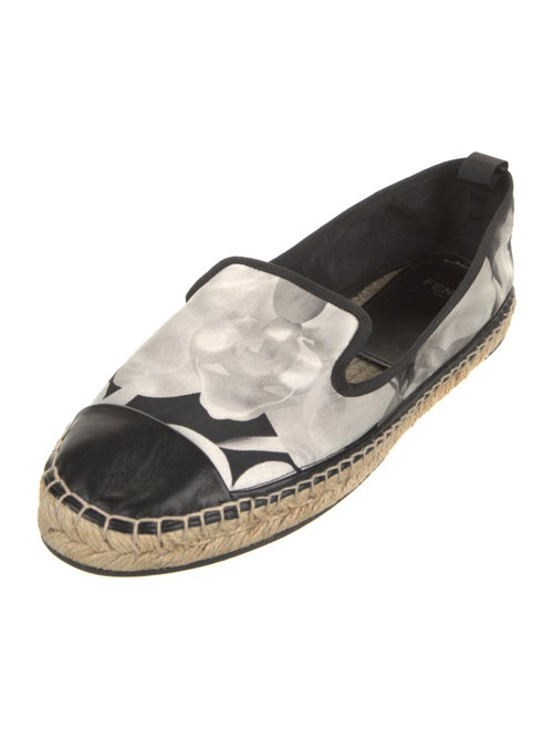 Fendi Satin Printed Espadrilles