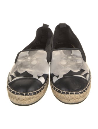 Fendi Satin Printed Espadrilles