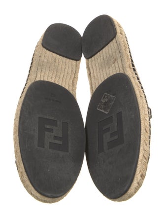 Fendi Satin Printed Espadrilles