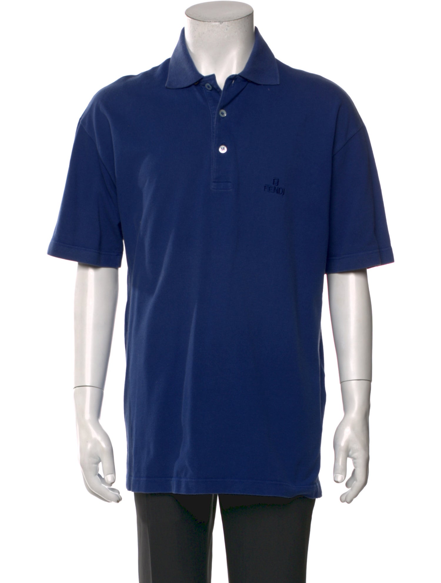 Fendi Crew Neck Short Sleeve Polo Shirt