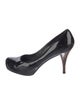 Fendi Zucca FF Logo Patent Leather Pumps
