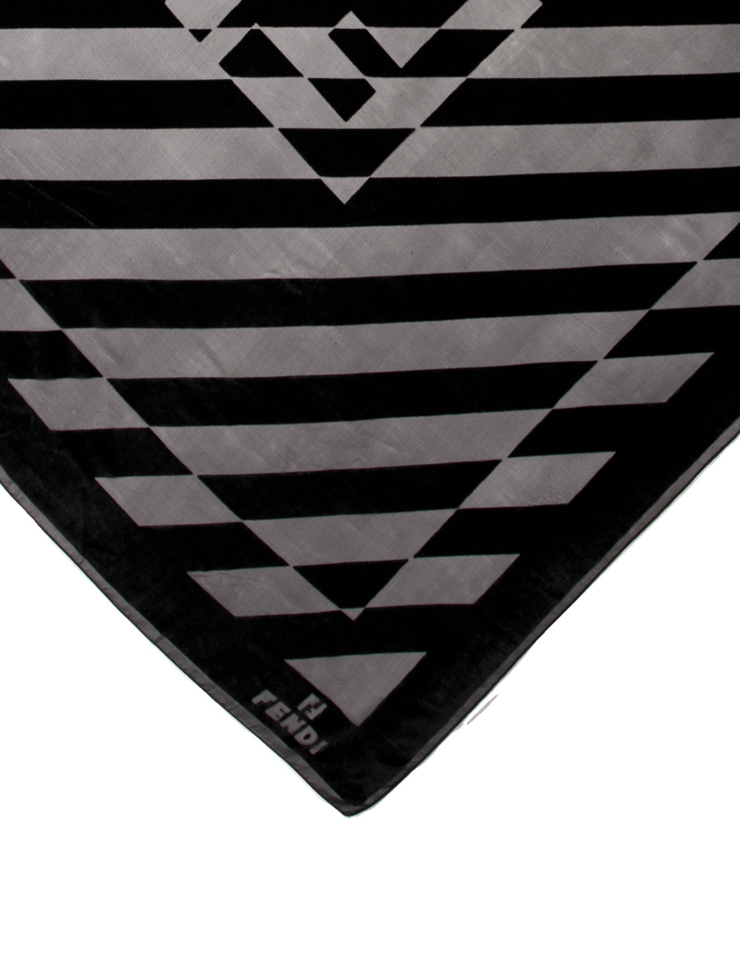 Fendi Zucca FF Logo Striped Snood