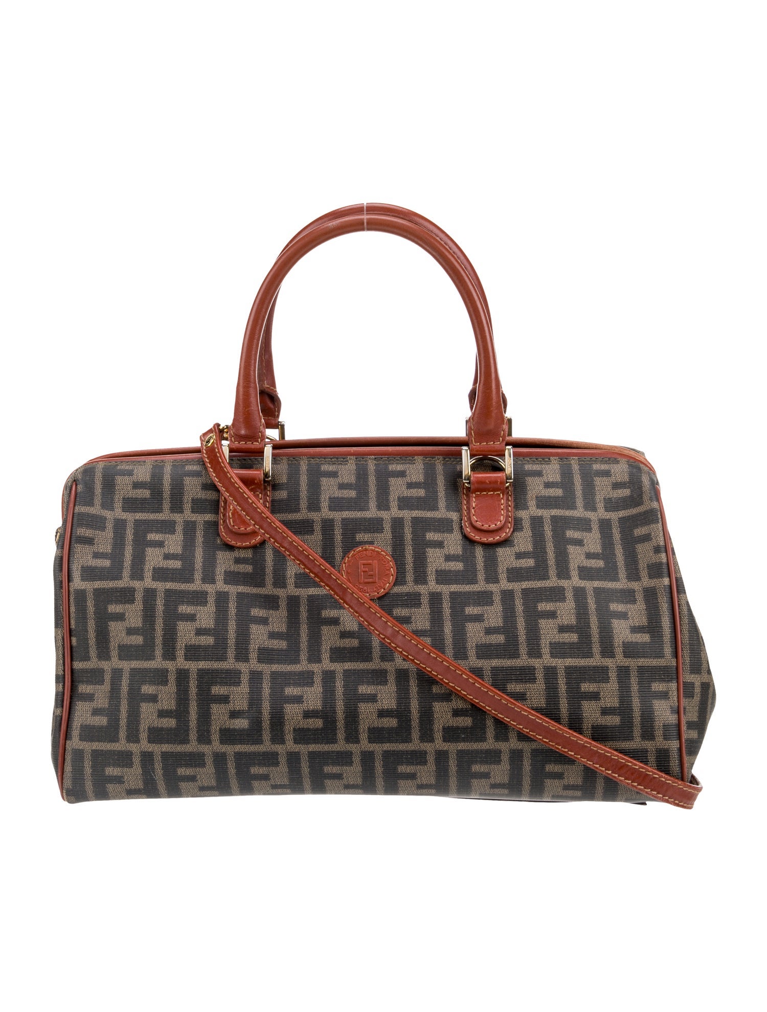 Fendi Zucca FF Top Handle Bag