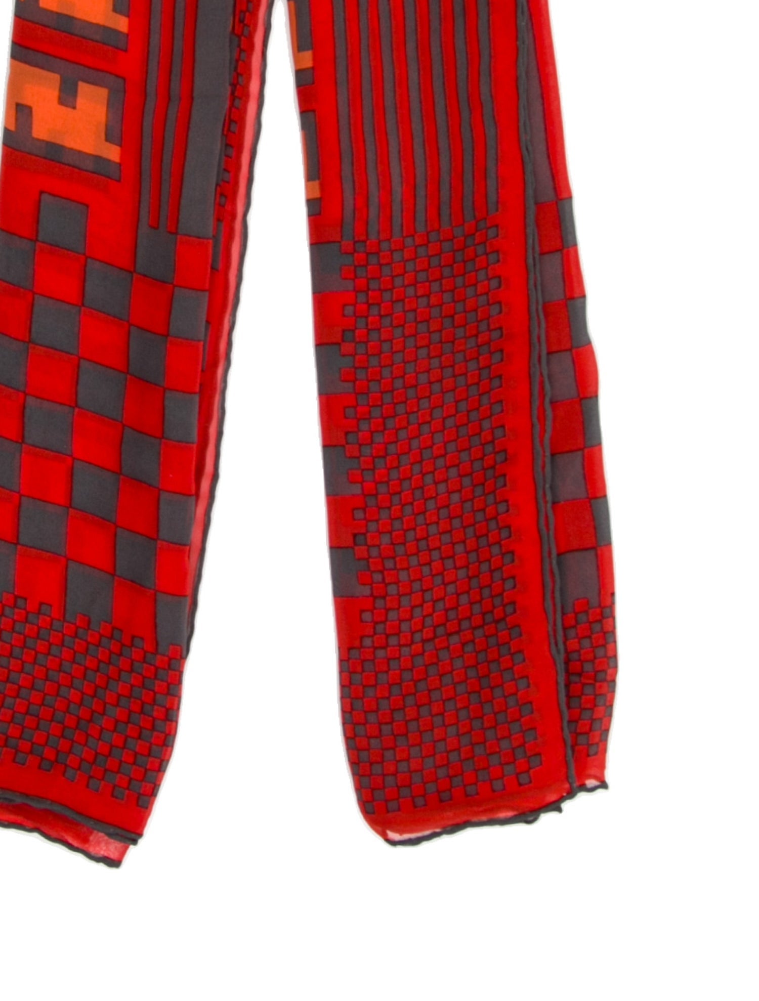 Fendi Silk Zucca FF Logo Scarf