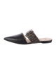 Fendi Zucca FF Logo Leather Mules
