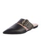 Fendi Zucca FF Logo Leather Mules